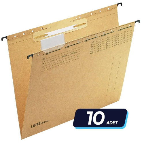 Leitz Alpha Askılı Dosya Telsiz Kraft L-1915 10'lu Paket