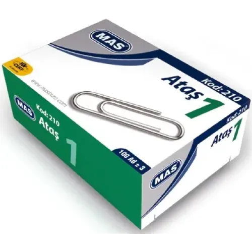 Mas Ataş No:1 Nikel Kaplı 100 Adet 210