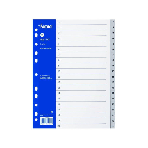 Noki Ayraç PP 1-20 Rakam