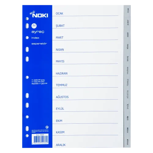 Noki Ayraç PP Ocak-Aralık