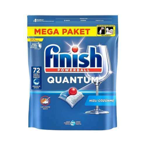 Finish Quantum Bulaşık Makinesi Tableti 72'li