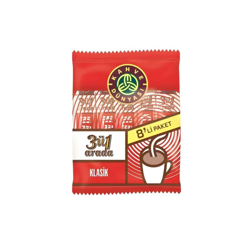 Kahve Dünyası 3’ü 1 Arada Klasik Hazır Kahve 18 gr 8'li 