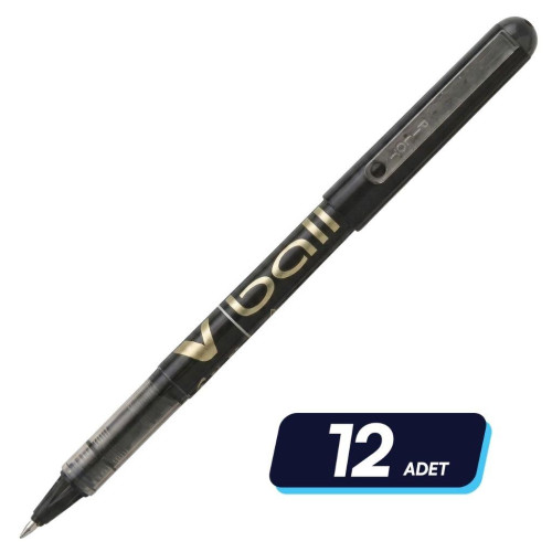 Pilot Roller Kalem V-Ball 0.7 Siyah 12'li Paket