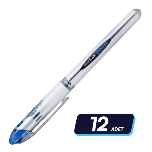 Uniball Vision Elite UB-200 0.8 Roller Kalem Mavi 12'li Paket