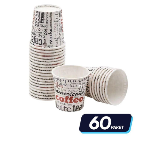 Akyıldız 4 Oz Karton Bardak 50'li 60 Paket