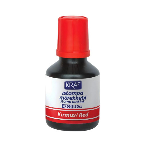 Kraf Istampa Mürekkebi 30 cc Kırmızı 430g