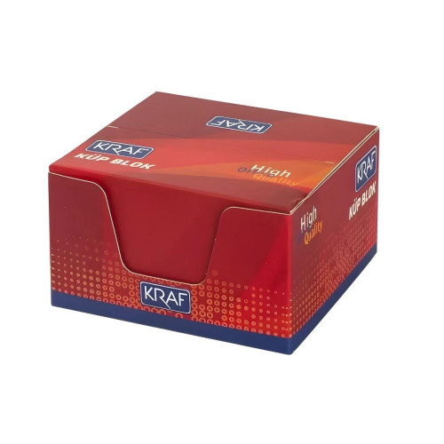 Kraf Küp Blok Beyaz 8x8 cm 115g