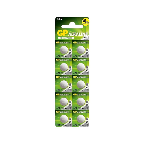 GP Alkalin Düğme Pil  1.5V LR44 - AG13 10'lu Kartela