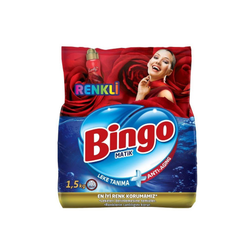 Bingo Matik Konsantre Renkli Çamaşır Deterjanı 1.5 kg