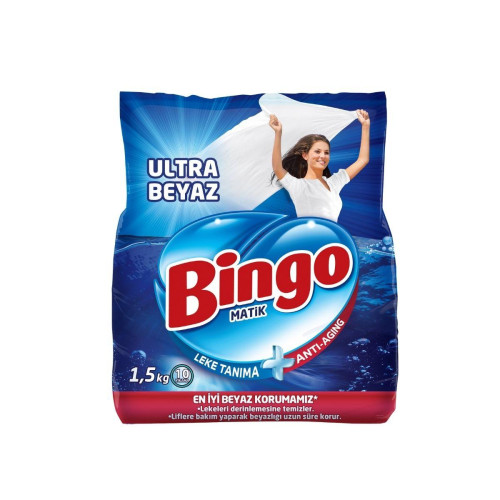 Bingo Matik Konsantre Ultra Beyaz Çamaşır Deterjanı 1.5 kg