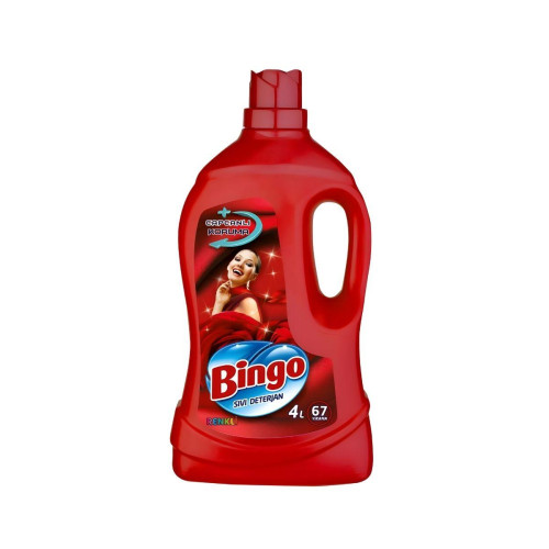 Bingo Keratinli Renkliler İçin Sıvı Deterjan 4 lt