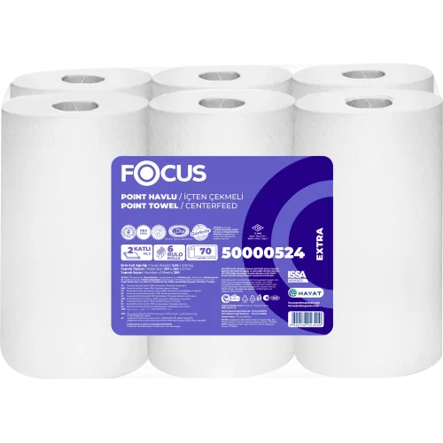 Focus Extra Point Havlu 280 Yaprak 70 Metre 6'lı Paket