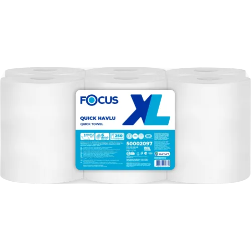 Focus XL Hareketli Havlu 250 Metre 6'lı Paket