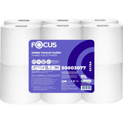 Focus Extra Mini Jumbo Tuvalet Kağıdı 150 Metre 12'li Paket