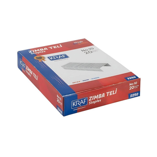 Kraf Zımba Teli No:10 Beyaz 20'li Paket